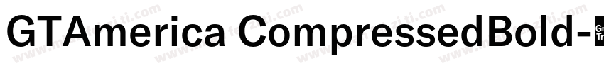 GTAmerica CompressedBold字体转换